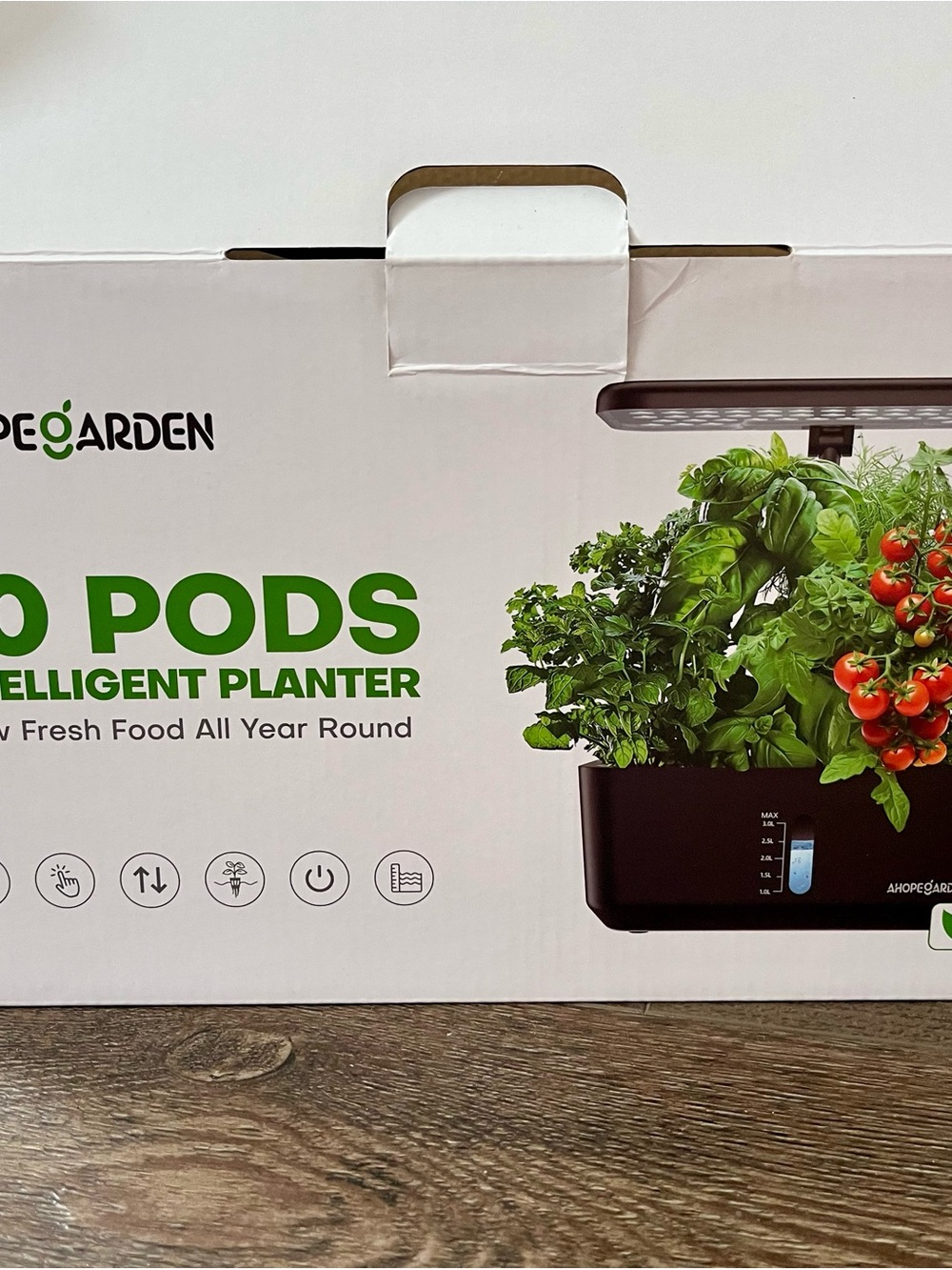 10 Pod Intelligent Planter - Black